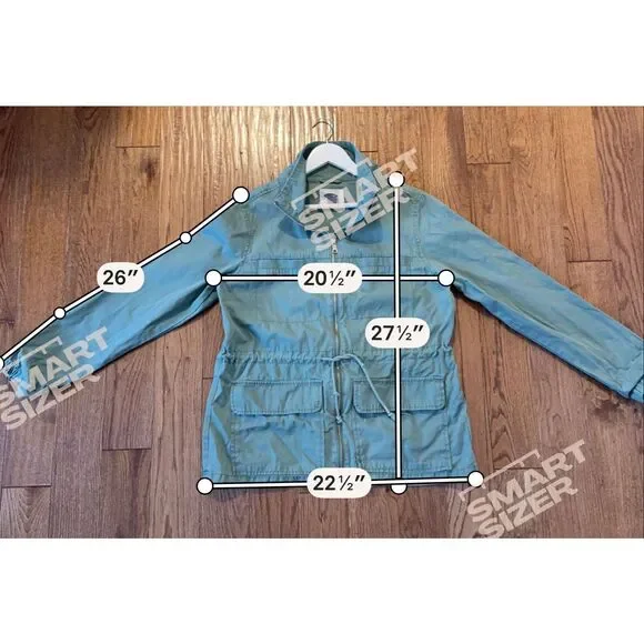 Old Navy green twill field jacket size large - Picture 6 of 8